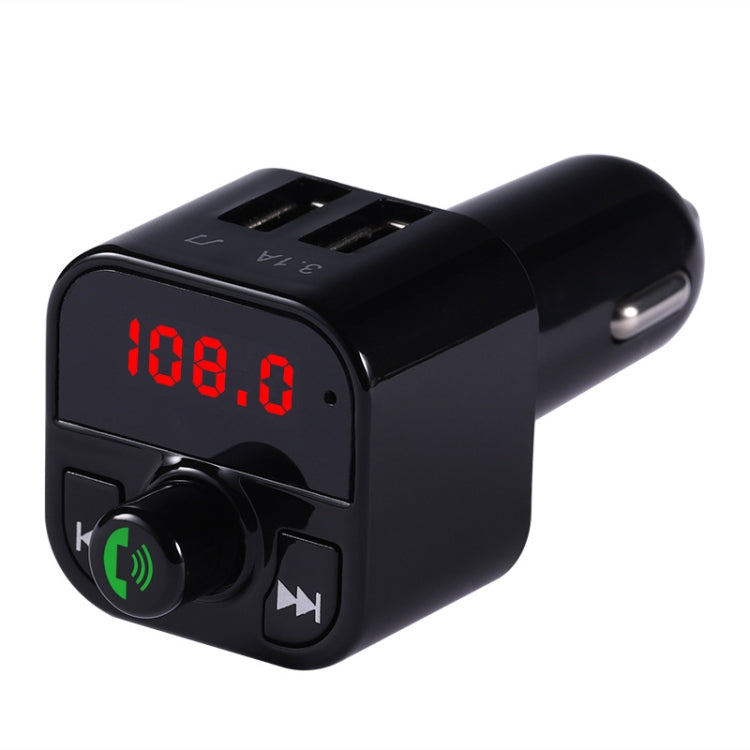 Kit vivavoce per auto X5 Trasmettitore FM Ricevitore audio wireless Lettore MP3 automatico Caricatore rapido doppio USB, X5
