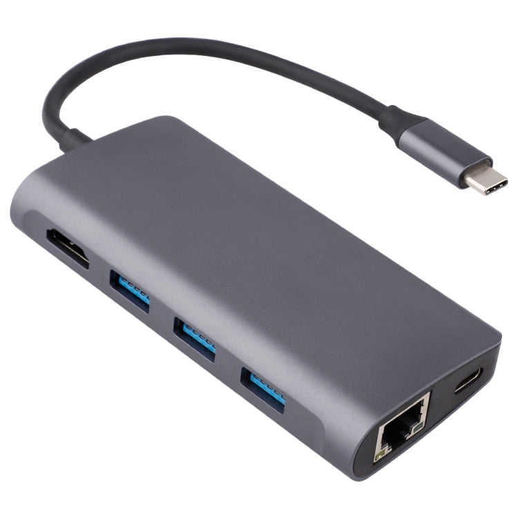 Adattatore HUB USB-C 8 in 1 con HDMI e porte USB 3.0