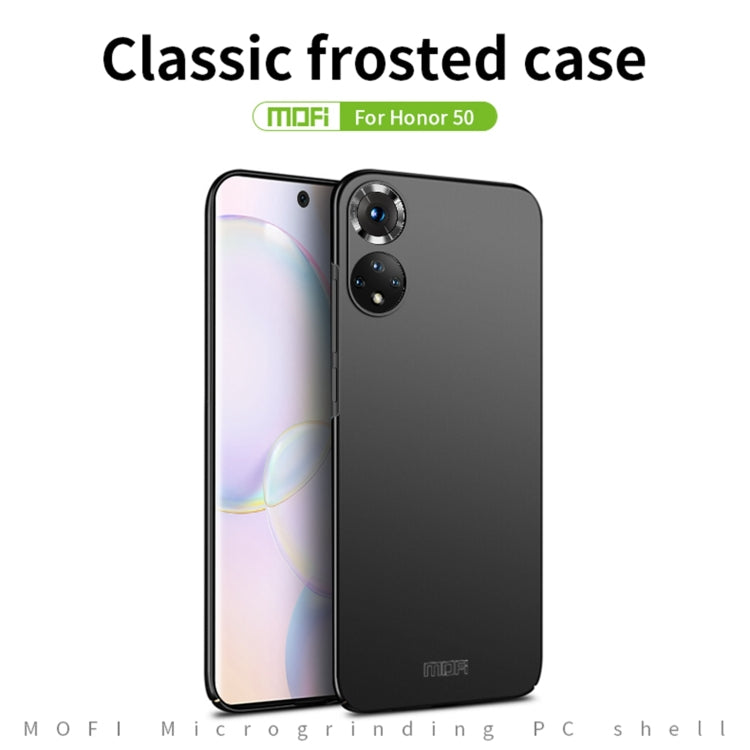 Custodia rigida ultrasottile MOFI Frosted PC, For Honor 50, For Honor 50 Pro, For Honor 50 SE
