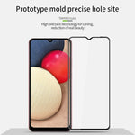 Pellicola in vetro temperato con schermo curvo antideflagrante MOFI 9H 3D, For Samsung Galaxy A03s 164mm