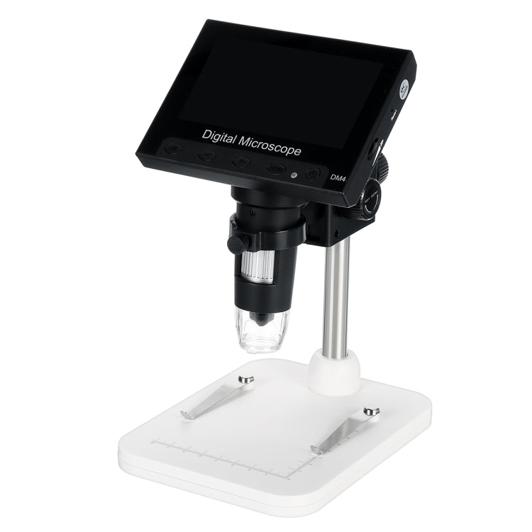 Endoscopio per microscopio digitale LCD DM4 da 4,3 pollici con registrazione e supporto, HD, 720P, zoom 1000X