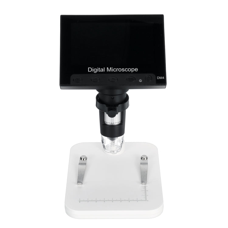 Endoscopio per microscopio digitale LCD DM4 da 4,3 pollici con registrazione e supporto, HD, 720P, zoom 1000X