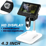 Endoscopio digitale LCD 4,3" HD 720p zoom 1000X