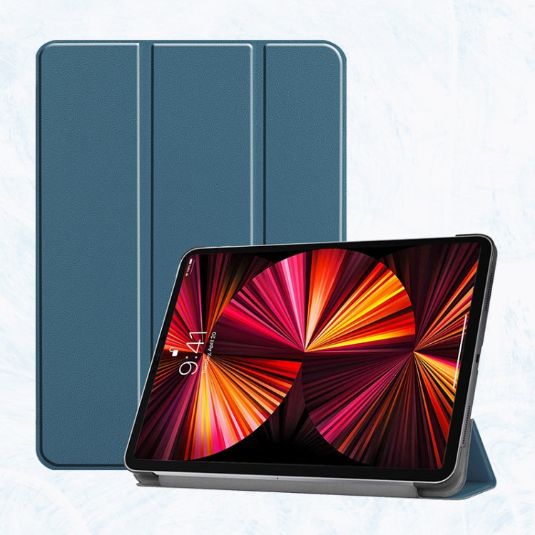 ENKAY 3-Folding Custodia antiurto per PC Custer Texture Custodia in pelle PU con supporto e funzione Sleep / Wake-up per iPad Pro 11 2021/2020, For iPad Pro 11 2022 / 2021 / 2020