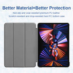 ENKAY 3-Folding Custodia antiurto per PC Custer Texture Custodia in pelle PU con supporto e funzione Sleep / Wake-up per iPad Pro 11 2021/2020, For iPad Pro 11 2022 / 2021 / 2020