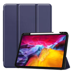 ENKAY 3-Folding Custodia in TPU antiurto Custer Texture Custodia in pelle PU con slot per matite e supporto e funzione Sleep / Wake-up per iPad Pro 11 2021/2020
