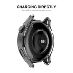 ENKAY Hat-Prince Full Coverage Custodia morbida trasparente TPU HD Clear Cover, For Huawei Watch 3 46mm, For Huawei Watch 3 Pro 48mm