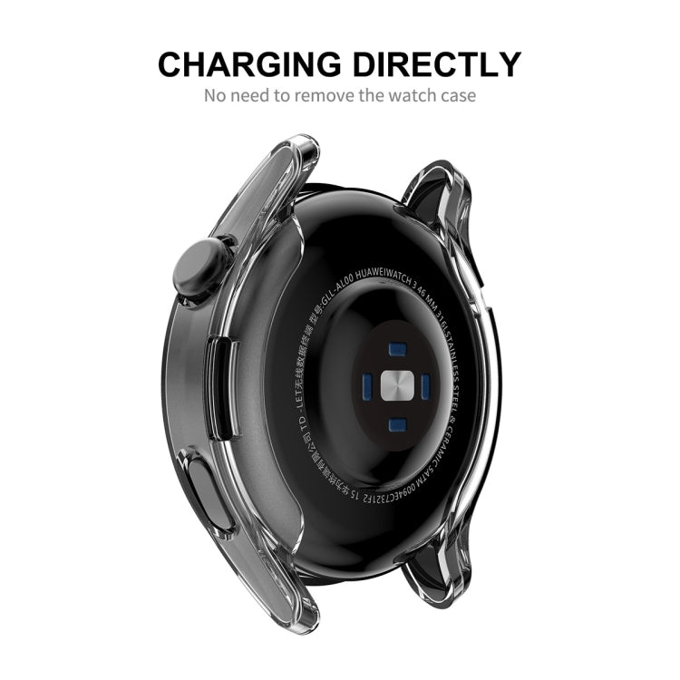 ENKAY Hat-Prince Full Coverage Custodia morbida trasparente TPU HD Clear Cover, For Huawei Watch 3 46mm, For Huawei Watch 3 Pro 48mm