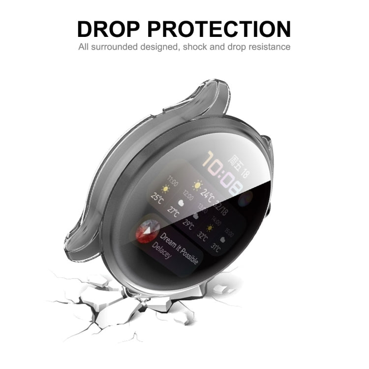 ENKAY Hat-Prince Full Coverage Custodia morbida trasparente TPU HD Clear Cover, For Huawei Watch 3 46mm, For Huawei Watch 3 Pro 48mm