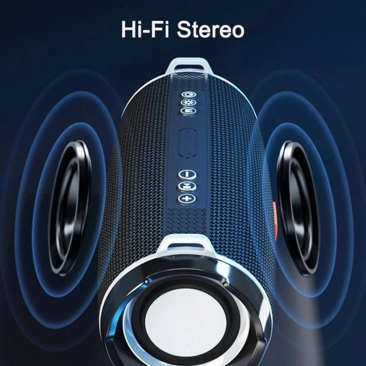 T&G TG192 LED lampeggiante Altoparlante Bluetooth stereo portatile wireless Bass 3D, supporto scheda FM / TF / USB