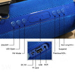 T&G TG192 LED lampeggiante Altoparlante Bluetooth stereo portatile wireless Bass 3D, supporto scheda FM / TF / USB