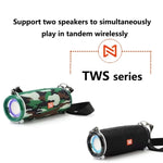 T&G TG192 LED lampeggiante Altoparlante Bluetooth stereo portatile wireless Bass 3D, supporto scheda FM / TF / USB