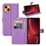 Per iPhone 13 Custodia protettiva a vibrazione orizzontale Litchi Texture con supporto, slot per schede e portafoglio, For iPhone 13