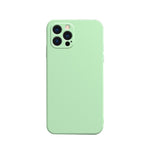 Custodia in flanella fodera in silicone liquido con bordo dritto a cubo in tinta unita, For iPhone 13 Pro Max, For iPhone 13 Pro