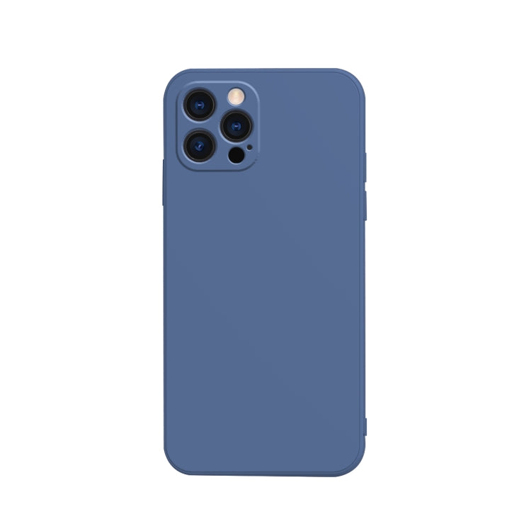 Custodia in flanella fodera in silicone liquido con bordo dritto a cubo in tinta unita, For iPhone 13 Pro Max, For iPhone 13 Pro