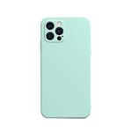 Custodia in flanella fodera in silicone liquido con bordo dritto a cubo in tinta unita, For iPhone 13 Pro Max, For iPhone 13 Pro
