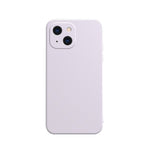 Custodia in flanella fodera in silicone liquido con bordo dritto a cubo in tinta unita, For iPhone 13 mini, For iPhone 13