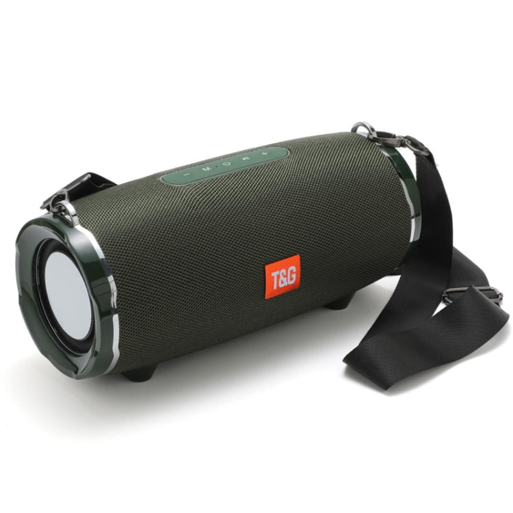 T&G TG187 Altoparlante Bluetooth Wireless Bass Surround portatile impermeabile con tracolla, supporto scheda FM / TF