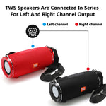 T&G TG187 Altoparlante Bluetooth Wireless Bass Surround portatile impermeabile con tracolla, supporto scheda FM / TF