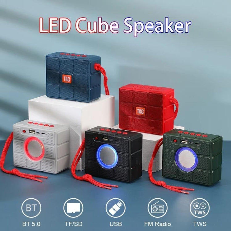 Altoparlante Bluetooth portatile con torcia a LED T&G TG311, supporto per scheda TF / FM / disco AUX / U da 3,5 mm