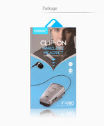 F980 CSR4.1 Auricolare Bluetooth antifurto con promemoria di vibrazione del chiamante con cavo retrattile, Black, White, Silver, Gold