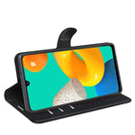 Per Samsung Galaxy M32 Litchi Texture Custodia protettiva a vibrazione orizzontale con supporto, slot per schede e portafoglio, For Galaxy M32