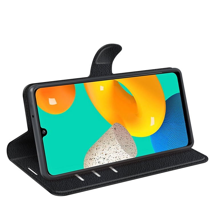 Per Samsung Galaxy M32 Litchi Texture Custodia protettiva a vibrazione orizzontale con supporto, slot per schede e portafoglio, For Galaxy M32
