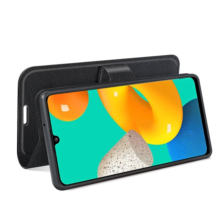 Per Samsung Galaxy M32 Litchi Texture Custodia protettiva a vibrazione orizzontale con supporto, slot per schede e portafoglio, For Galaxy M32