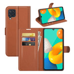 Per Samsung Galaxy M32 Litchi Texture Custodia protettiva a vibrazione orizzontale con supporto, slot per schede e portafoglio, For Galaxy M32