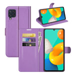 Per Samsung Galaxy M32 Litchi Texture Custodia protettiva a vibrazione orizzontale con supporto, slot per schede e portafoglio, For Galaxy M32