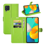Per Samsung Galaxy M32 Litchi Texture Custodia protettiva a vibrazione orizzontale con supporto, slot per schede e portafoglio, For Galaxy M32