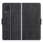 Per Samsung Galaxy M32 Custodia in pelle a vibrazione orizzontale con fibbia magnetica a doppio lato con supporto, slot per schede e portafoglio