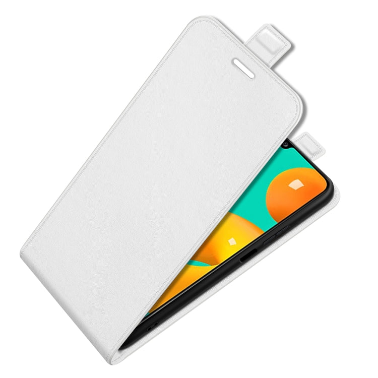 Per Samsung Galaxy M32 R64 Texture Custodia protettiva in pelle a vibrazione verticale singola con slot per schede e cornice per foto, For Galaxy M32