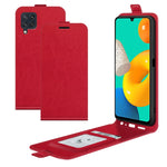 Per Samsung Galaxy M32 R64 Texture Custodia protettiva in pelle a vibrazione verticale singola con slot per schede e cornice per foto, For Galaxy M32