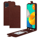 Per Samsung Galaxy M32 R64 Texture Custodia protettiva in pelle a vibrazione verticale singola con slot per schede e cornice per foto, For Galaxy M32