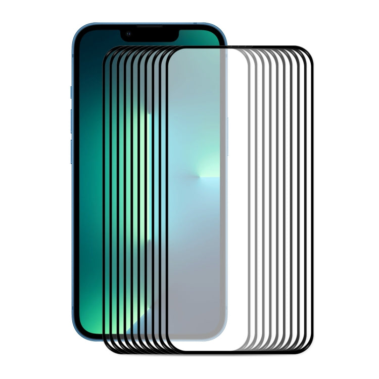 10 PZ ENKAY Hat-Prince Full Glue 0.26mm 9H 2.5D Protezione per schermo in vetro temperato Pellicola a copertura totale, For iPhone 13 mini 10pcs, For iPhone 13 / 13 Pro 10pcs, For iPhone 13 Pro Max 10pcs