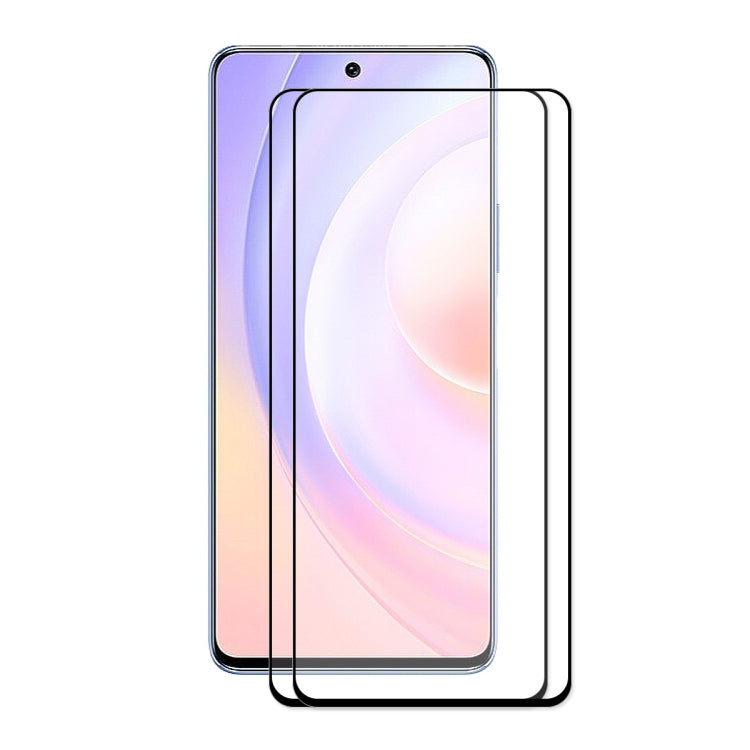 2 PZ ENKAY Hat-Prince Full Glue 0.26mm 9H 2.5D Protezione per schermo in vetro temperato Pellicola a copertura totale, For Xiaomi Redmi Note 8 2021, For Samsung Galaxy A22 4G(2 PCS), For Honor 50 SE (2 PCS), For Samsung Galaxy A22 5G(2 PCS)            ...