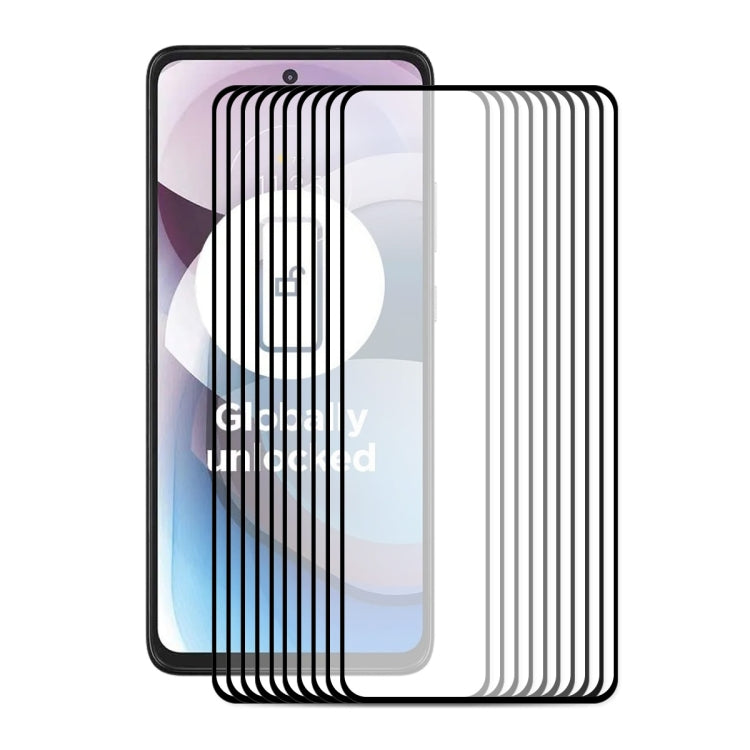 10 PZ ENKAY Hat-Prince Full Glue 0.26mm 9H 2.5D Protezione per schermo in vetro temperato Pellicola a copertura totale, For Samsung Galaxy A22 4G, For Samsung Galaxy A22 5G, For Samsung Galaxy F22 / M22, For Honor 50 SE (10 PCS)                        ...