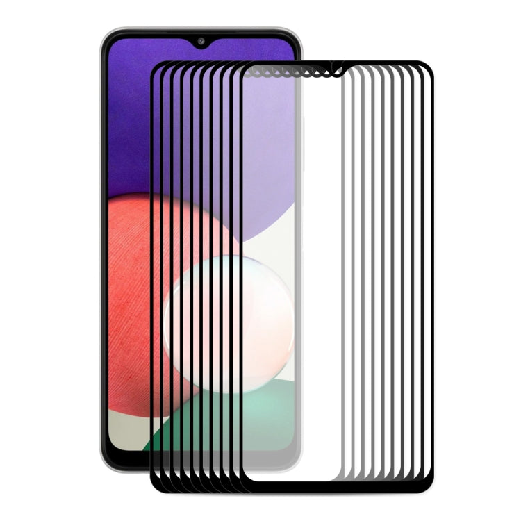 10 PZ ENKAY Hat-Prince Full Glue 0.26mm 9H 2.5D Protezione per schermo in vetro temperato Pellicola a copertura totale, For Samsung Galaxy A22 4G, For Samsung Galaxy A22 5G, For Samsung Galaxy F22 / M22, For Honor 50 SE (10 PCS)                        ...