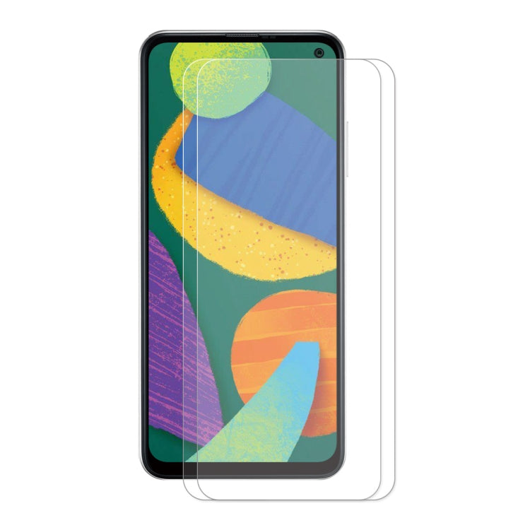2 PZ ENKAY Hat-Prince 0.26mm 9H 2.5D Proteggi schermo in vetro temperato con bordo curvo, For Samsung Galaxy A22 4G(2 PCS), For Samsung Galaxy A22 5G(2 PCS), For Samsung Galaxy F12(2 PCS), For Samsung Galaxy F22(2 PCS), For Samsung Galaxy F52 5G(2 PCS)
