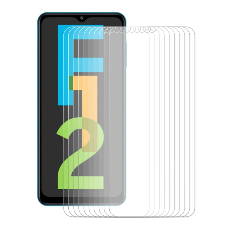 10 PZ ENKAY Hat-Prince 0.26mm 9H 2.5D Proteggi schermo in vetro temperato con bordo curvo, For Samsung Galaxy A22 4G(10 PCS), For Samsung Galaxy A22 5G(10 PCS), For Samsung Galaxy F12(10 PCS), For Samsung Galaxy F22(10 PCS)                             ...