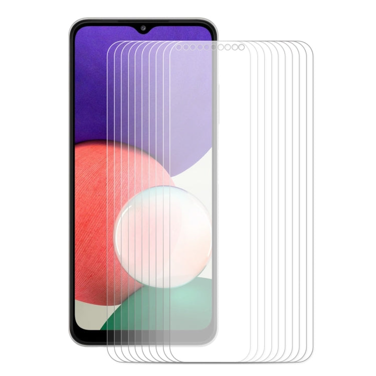 10 PZ ENKAY Hat-Prince 0.26mm 9H 2.5D Proteggi schermo in vetro temperato con bordo curvo, For Samsung Galaxy A22 4G(10 PCS), For Samsung Galaxy A22 5G(10 PCS), For Samsung Galaxy F12(10 PCS), For Samsung Galaxy F22(10 PCS)                             ...