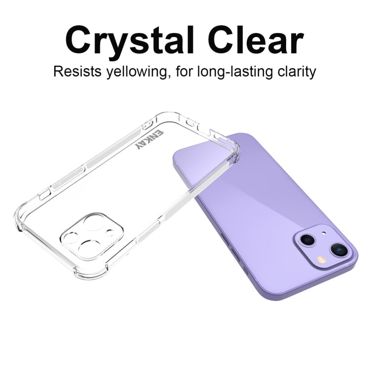 Hat-Prince ENKAY Custodia morbida antiurto in TPU trasparente con protezione anticaduta, For iPhone 13 mini, For iPhone 13, For iPhone 13 Pro, For iPhone 13 Pro Max