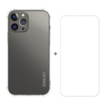 Hat-Prince ENKAY Custodia morbida antiurto in TPU trasparente Cover protettiva anticaduta + Pellicola protettiva in vetro temperato HD trasparente, For iPhone 13 mini, For iPhone 13, For iPhone 13 Pro, For iPhone 13 Pro Max