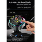 BT08D Trasmettitore FM Kit vivavoce per auto Lettore audio MP3 con QC3.0 + PD18W Caricatore rapido automatico 5A Modulatore FM, BT08D