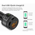Trasmettitore FM wireless C57 QC3.0 Caricatore per auto veloce Bluetooth 5.0 Modulatore per auto vivavoce Lettore MP3 di memoria flash USB, C57