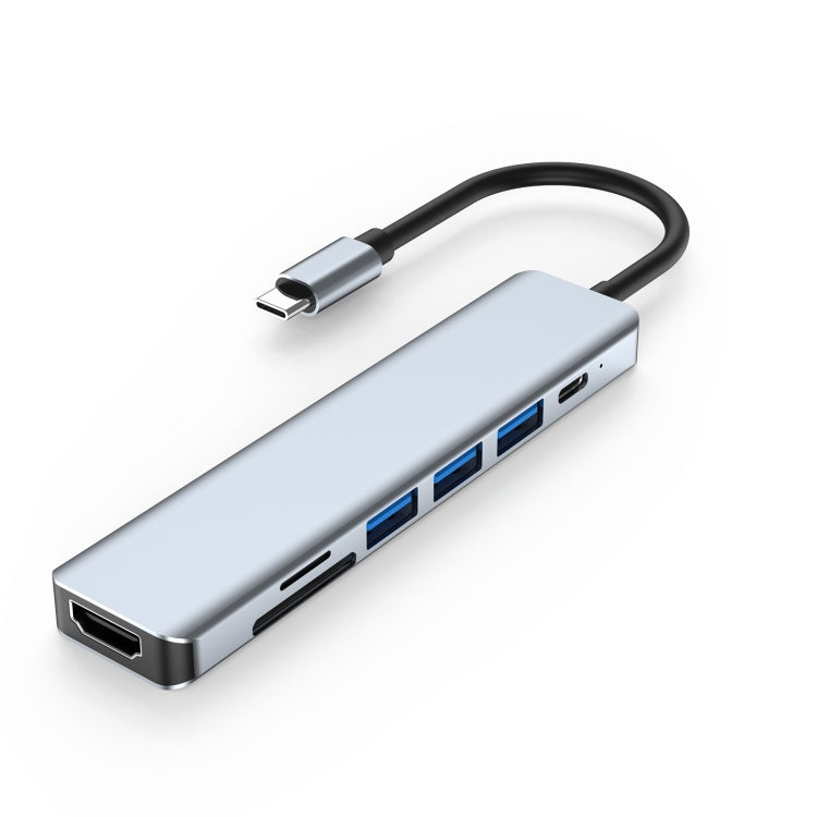 Docking station HUB 7 in 1 USB-C con HDMI 4K 30Hz