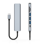 Docking station HUB 7 in 1 USB-C con HDMI 4K 30Hz