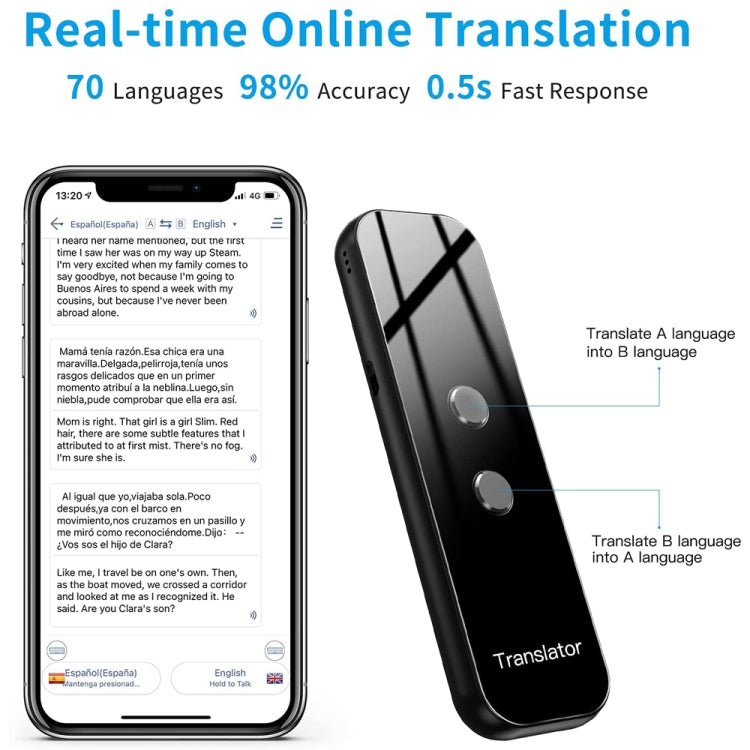 G6 Traduttore vocale portatile multilingue in tempo reale