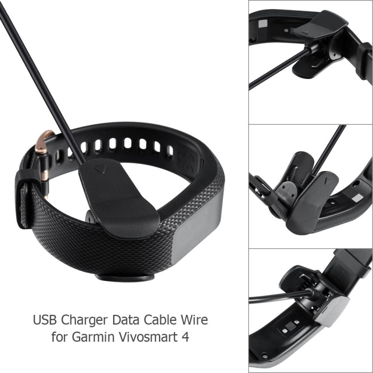 Caricabatterie in plastica per Smartwatch Garmin Vivosmart 4, cavo dati, cavo di ricambio, 1m